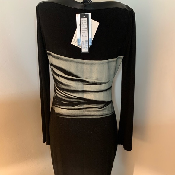 New, never worn leather trim neckline - Picture 2 of 5